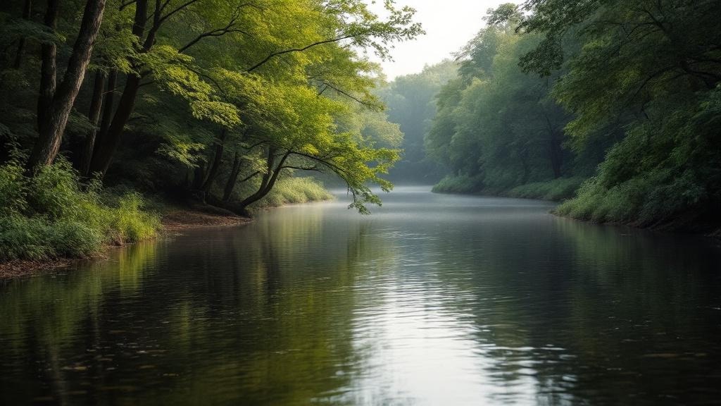 River through forest
