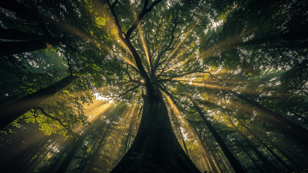 Forest landscape background